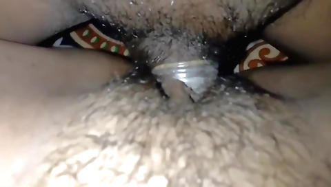 Indian young woman and her man make passionate sex in the bed