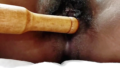 Indian hairy amateur solo female sucking and riding