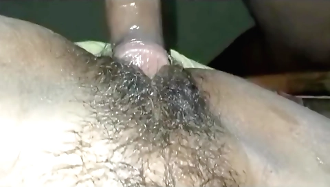 Indian babe gets her hairy pussy licked and rubbed