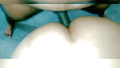 Indian brunette anal fucked on the bed with a huge dick