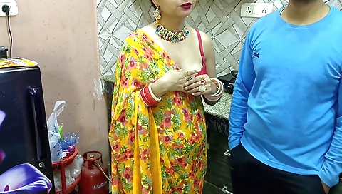 Indian blonde fuck her stepbrother to enjoy the pleasure