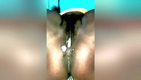 Creampied indian blonde with large tits in jungle cave