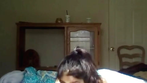 Indian woman 30+ has a big dick and is eating a bbc