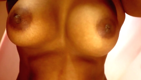Indian beauty fingers on her face with a massage video