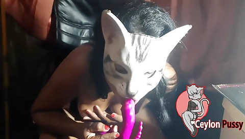 Sexy brunette 18+ plays with her clit and masturbates with vibrator