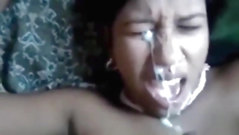 Compilation of a brunette beauty giving oral sex and cum in mouth