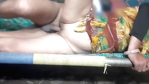Indian girl with big boobs has a dildo in her vagina