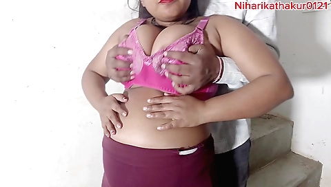Indian slut gets her ass fucked hard by a guy on teddy day