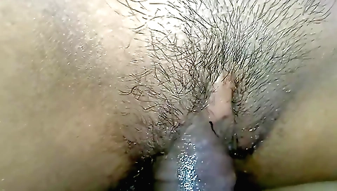 Amateur indian chick with hairy pussy gets a handjob