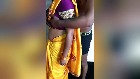 Indian girl in the village enjoys sex with a horny guy