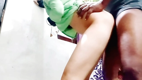 Indian hairy pussy is penetrated hard by a black dick