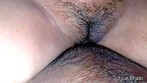 Indian girl in a dress gets her hairy pussy rubbed