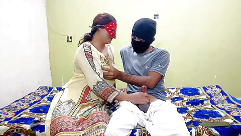Indian stepbrother fucks his girlfriend in front of her