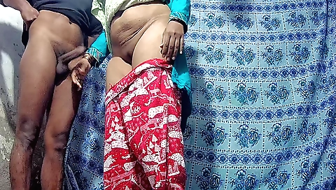 Indian nurse is horny and she masturbates in the kitchen