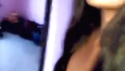 Indian brunette sucks her customer's dick in front of the camera