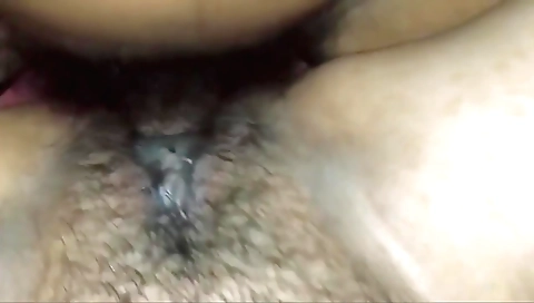 Indian hairy mature wife has a creampie from her husband
