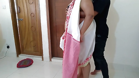 Indian babe with big boobs gets fucked hard in webcam
