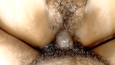 Indian stepbrother fucks hairy pussy of his stepmom