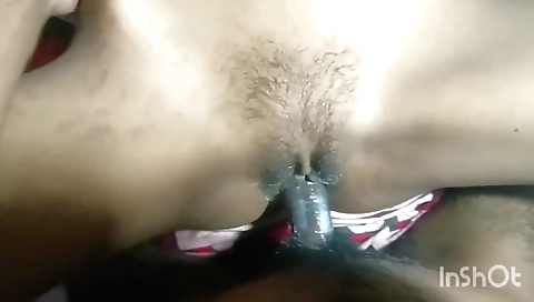Indian hairy woman has sex at night in homemade porn video