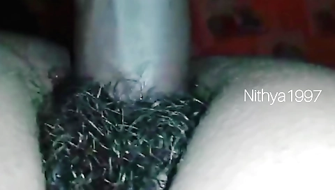 Indian hairy chick sucks and fucks my shaved pussy