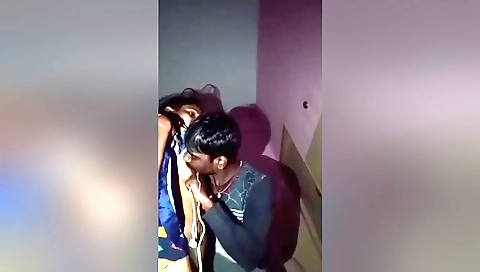 Indian babe in a black dress is fucking in the webcam