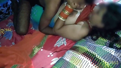 Indian brunette in black bra gets her pussy teased