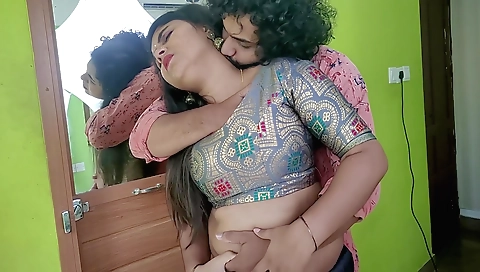 Busty brunette gets a nice ass to fuck with a good-looking fellow