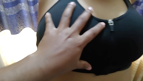 Busty Indian brunette fucked by stepson in the room