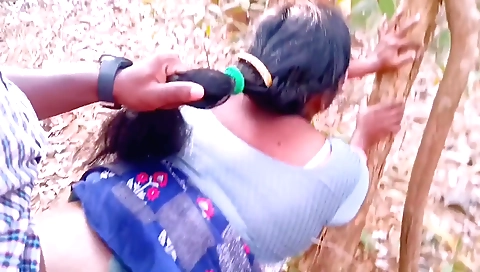 Indian bhabi gets fucked in various positions outdoors