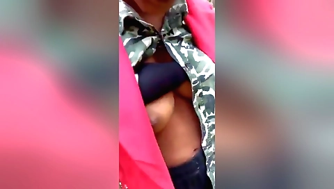 I suck on my partner's cock for outdoor porn video