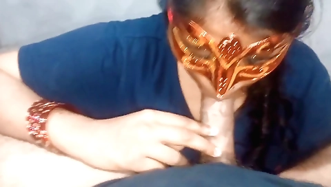 Indian whore with a big cock is getting a handjob and some fuck