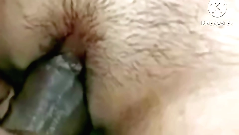 Big hairy brunette with hairy pussy is fucked in the bed