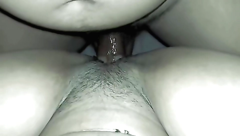 Hairy babe gets fucked in the kitchen and in the toilet
