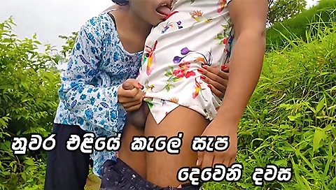 Hot brunette indian schoolgirl and her stepbrother fuck outdoors