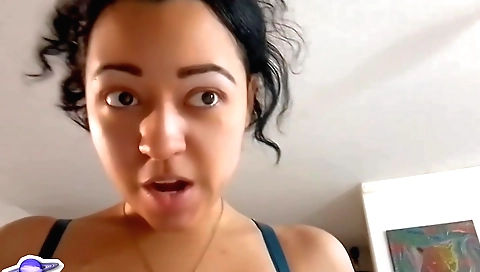 Hairy babe shows off her beautiful face and sexy booty in porn