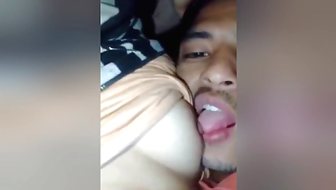 Amateur brunette fucked in hot amateur webcam film