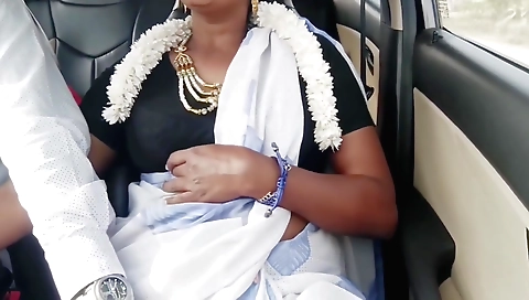 Indian girl caught by husband and fucked on the way