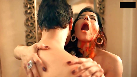 A hot and intense performance in a kinky indian movie