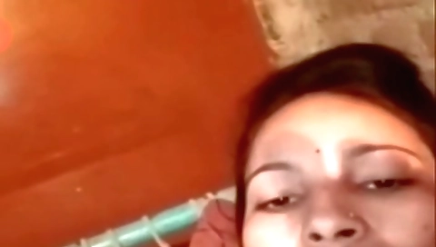 My hot amateur brunette shows her sexy face in the village