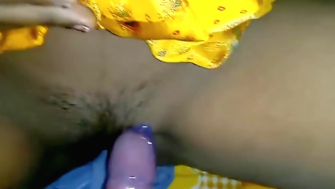 Amateur hairy girl shows her beautiful pussy and hairy body