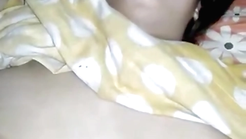 Chubby brunette with a big boobed ass fucked on bed
