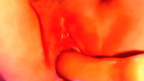 Busty teen 18+ girl fucks her pussy with a plastic toy