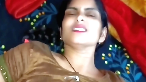 Indian brunette girl fucks her husband after he works overtime