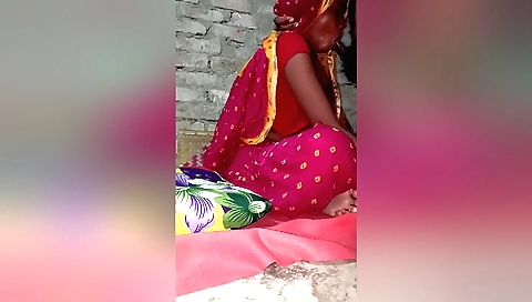 Indian brunette with big tits gets fingered and fucked