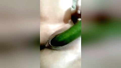 Amature indian girl masturbates with a toy and plays