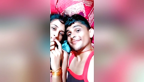 Shaved pussy of a sexy indian cpl in a webcam video